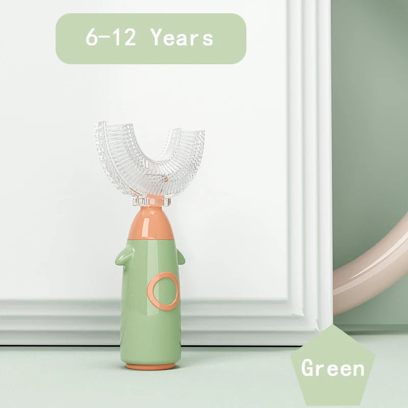 U-shaped Silicone Toothbrush for Children 1-12 Years