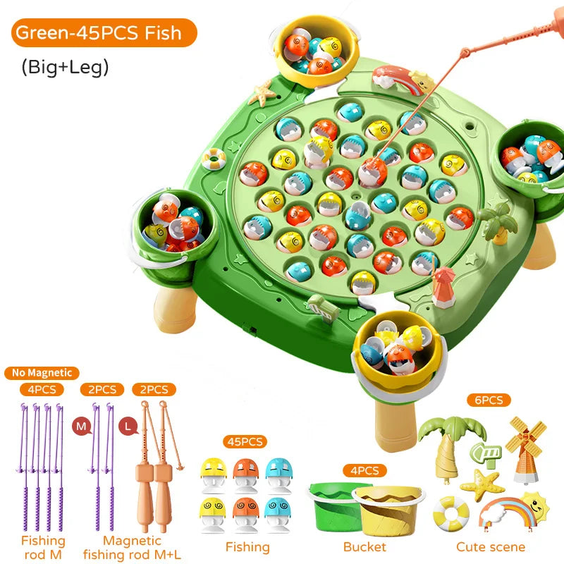 Magnetic Fishing Play Table with Music - LittleOzKid