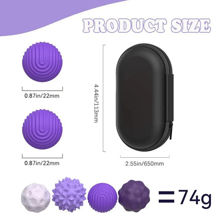 4 Pcs Silicone Magnetic Sensory Balls, Stress Relief Sensory Toy for Adult and Kids