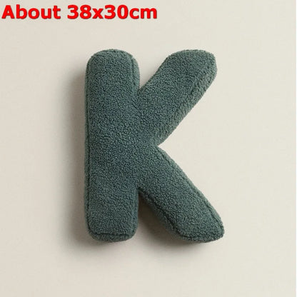 Letters Plush Throw Pillow – Soft Stuffed Kids Toy, Doll, Sofa Cushion, and Room Decor
