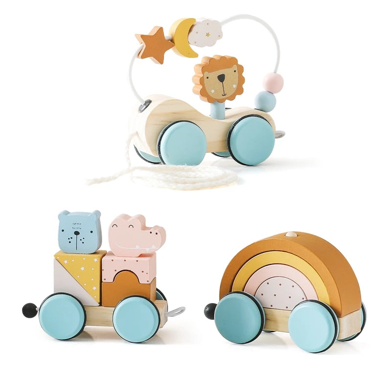Baby Wooden planet, Activity Space Rocket Interactive Toy for Kids - LittleOzKid