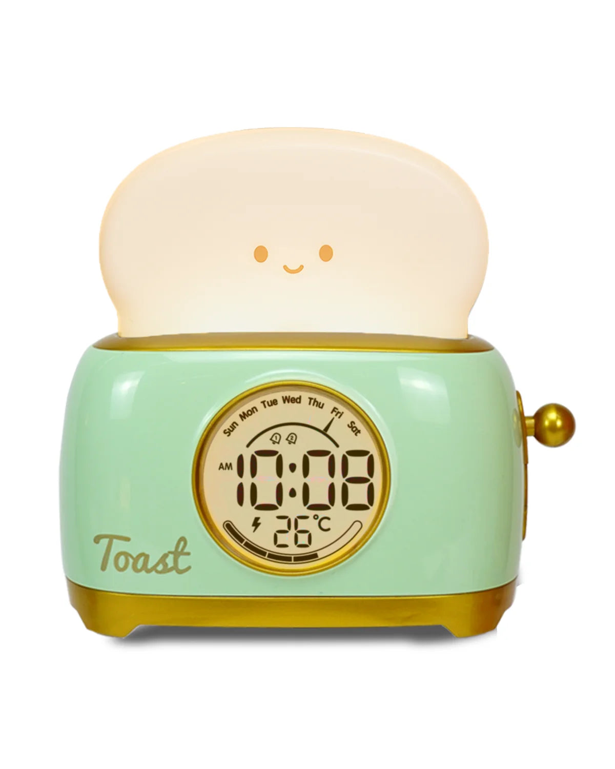 Kid Alarm Digital Clock LED Night Light with Temperature Display