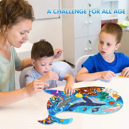 Unique Montessori Animal jigsaw Puzzle With Box