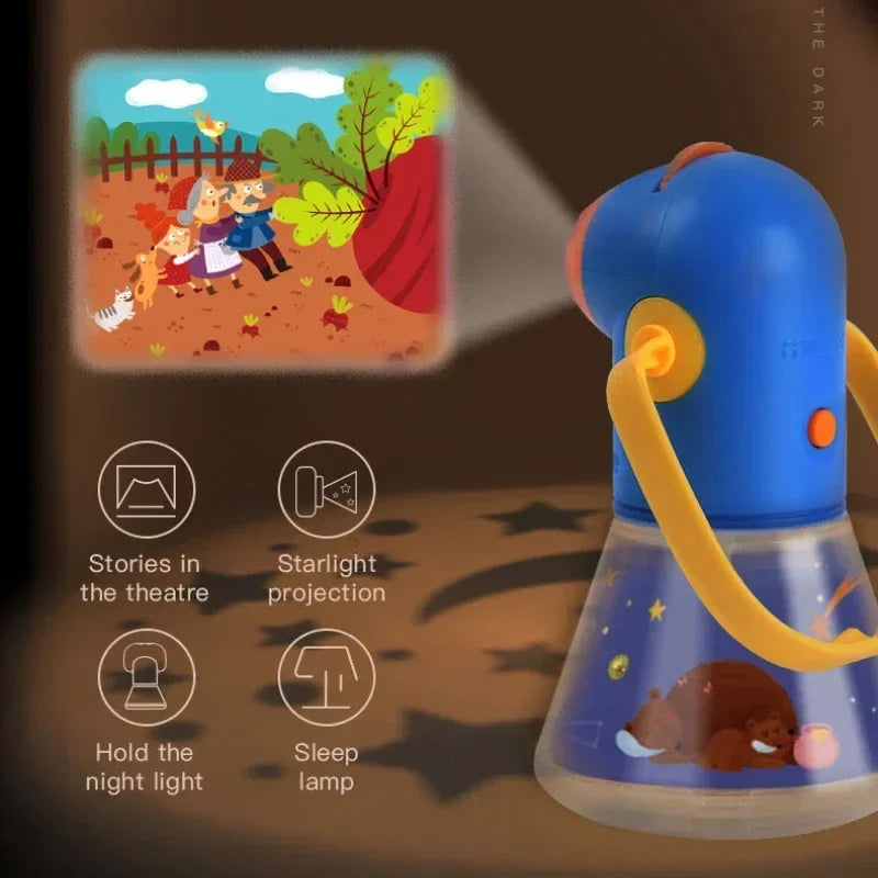 Multifunctional Children's Story Projector, Early Education Story Machine and Sleeping Lamp