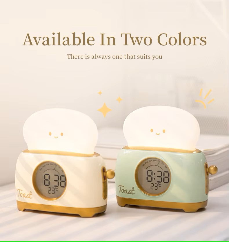 Kid Alarm Digital Clock LED Night Light with Temperature Display