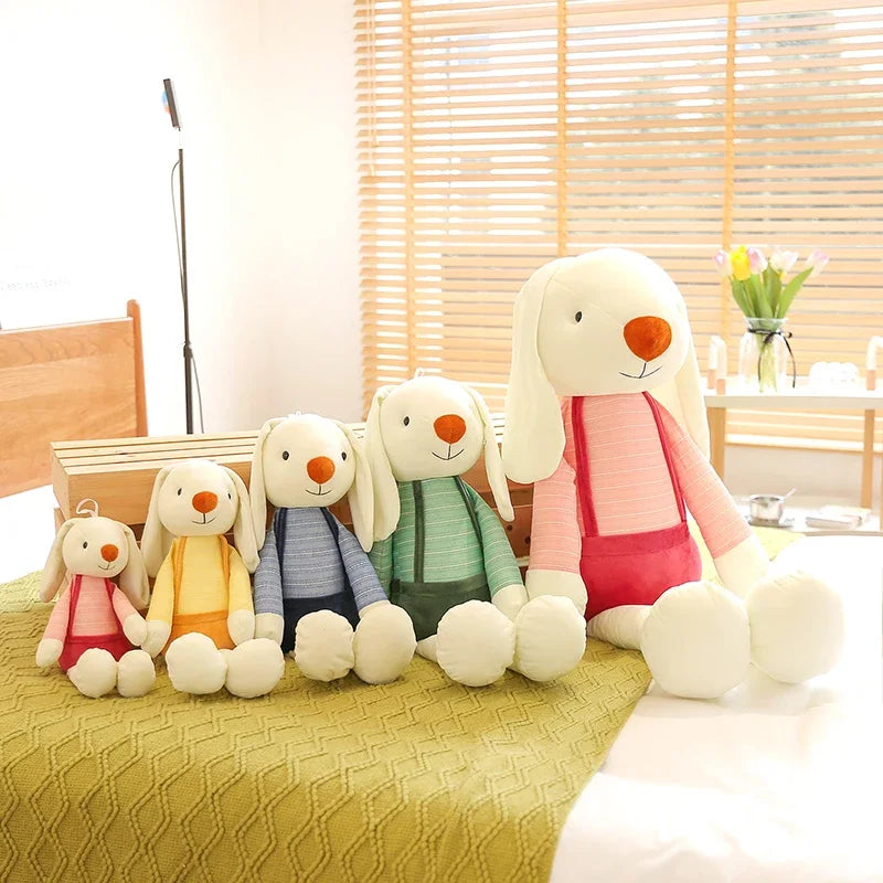 Cute Bunny Plush Toy, Soft Stuffed Animal Sensory Sleeping Decoration Pillow for Kids