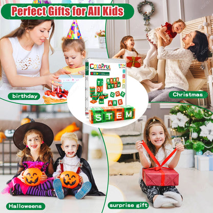 Mini Magnetic Tiles Letters Toys, Alphabet Learning & Spelling Building Blocks