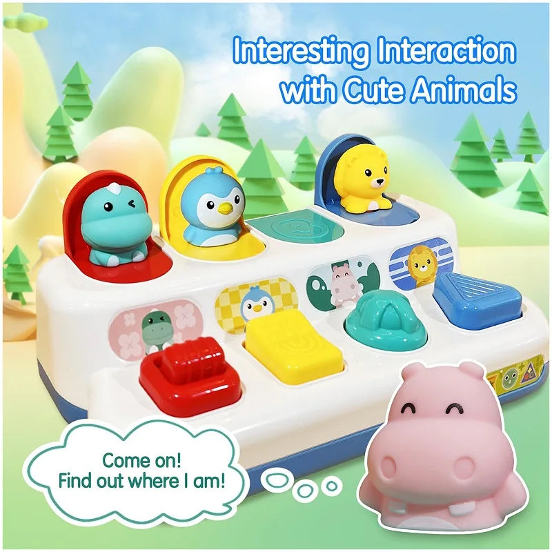PopUp Toy Baby Interactive Pop-up Switch Box Animal Toys