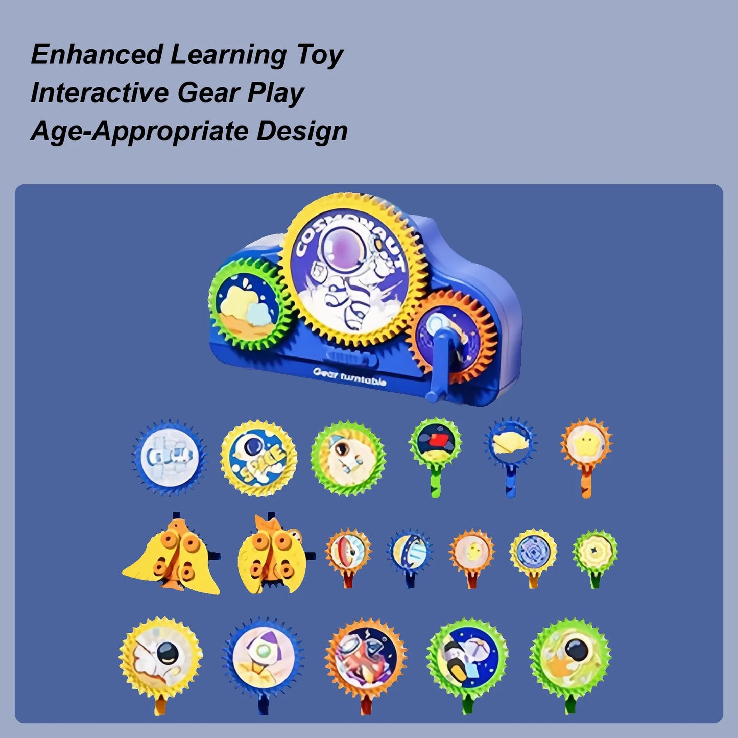 Kids STEM Electric Gears Building Blocks Set Toy – Educational Construction Game