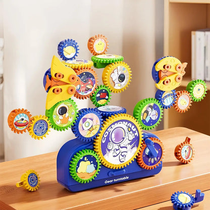 Kids STEM Electric Gears Building Blocks Set Toy – Educational Construction Game