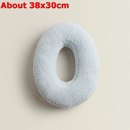 Letters Plush Throw Pillow – Soft Stuffed Kids Toy, Doll, Sofa Cushion, and Room Decor