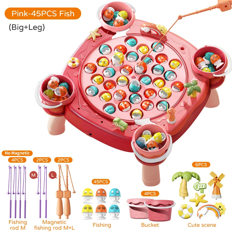 Magnetic Fishing Play Table with Music - LittleOzKid
