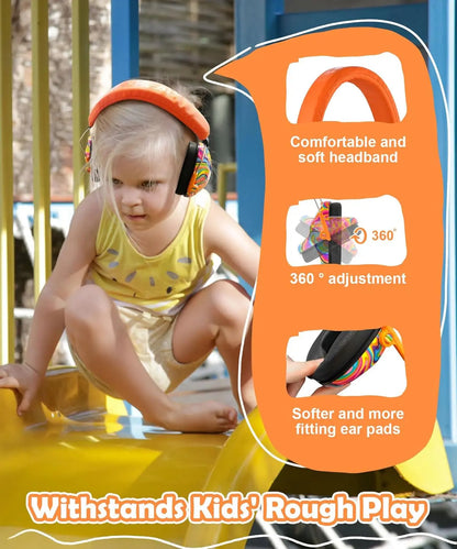 Kids Hearing Protection Earmuffs – Adjustable Noise Cancelling for kids 3 to 12 years Old