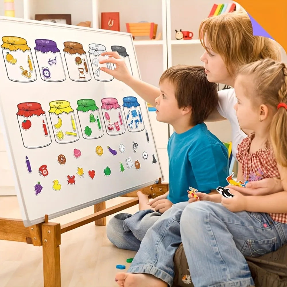 10Pcs Fridge Magnetic Color Sorting Toys - Educational Toddler Gift