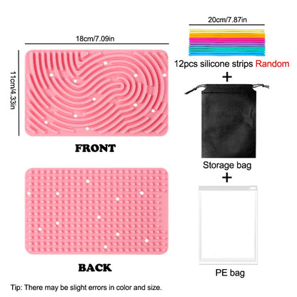 Silicone Sensory Activity Board – Quiet Travel Toy & Fidget for Focus