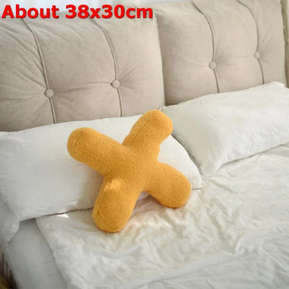 Letters Plush Throw Pillow – Soft Stuffed Kids Toy, Doll, Sofa Cushion, and Room Decor