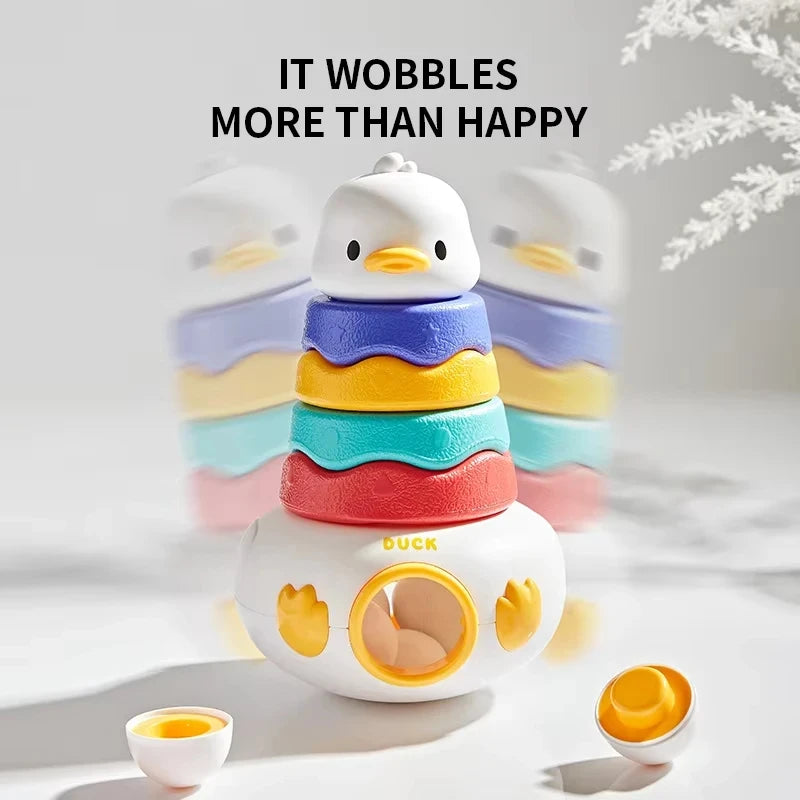 Montessori Duck Stacking Toy – Tumbler & Sorting Game for Babies and Toddlers