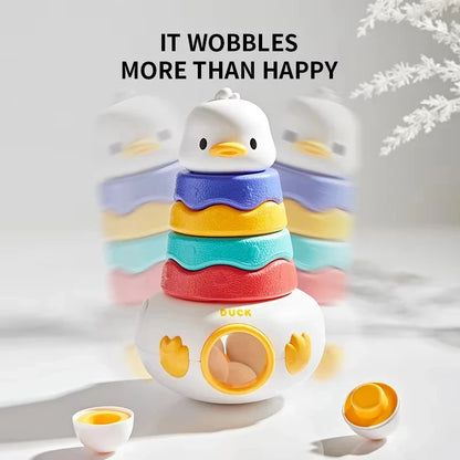 Montessori Duck Stacking Toy – Tumbler & Sorting Game for Babies and Toddlers