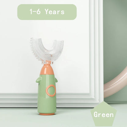 U-shaped Silicone Toothbrush for Children 1-12 Years