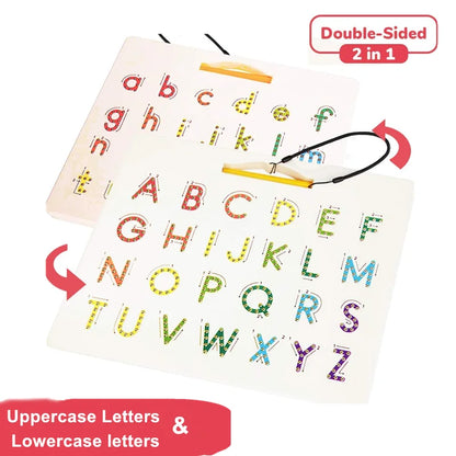 Magnetic Alphabet Tracing Board | ABC & Numbers STEM Learning Toy with Pen