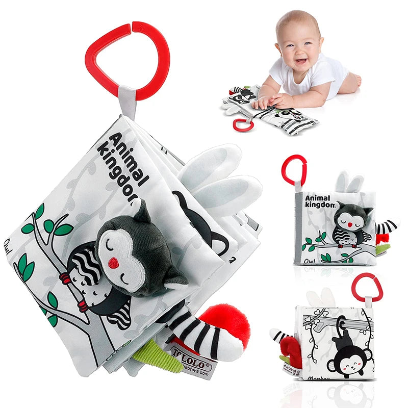 Sensory Soft Baby Books 3D Touch Feel (Quiet Cloth Book, Fabric Books) - LittleOzKid