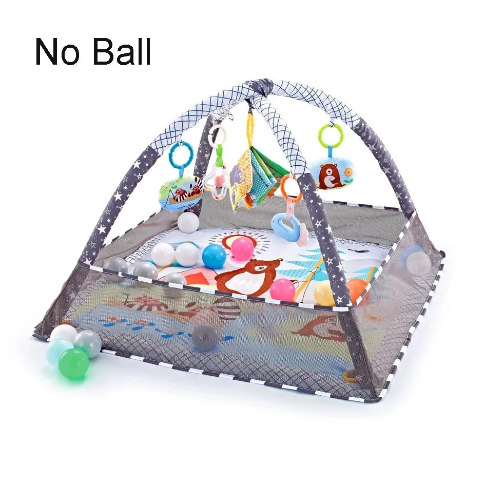 Baby Fitness Play Gym – Soft Crawling Mat & Activity Rack for Newborns and Toddlers
