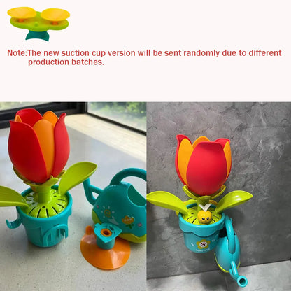 Baby Bath Toy Waterwheel Duck Flower Water Spray Shower Toy for Kids
