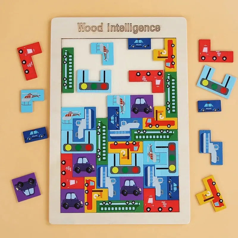 Cars Traffic Game Puzzle - LittleOzKid