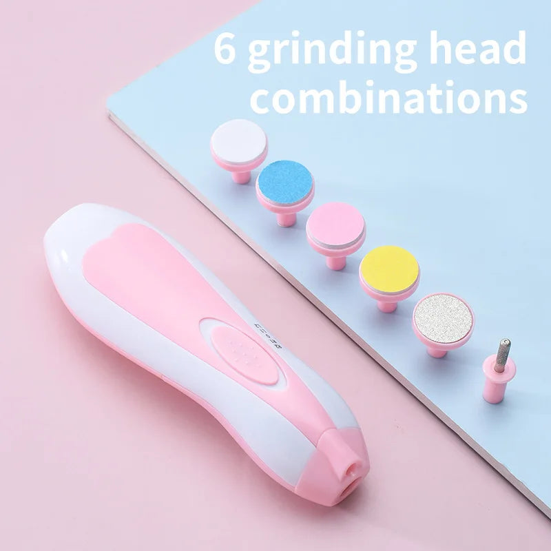 Safe Electric Baby Nail Trimmer with LED & Quiet Motor