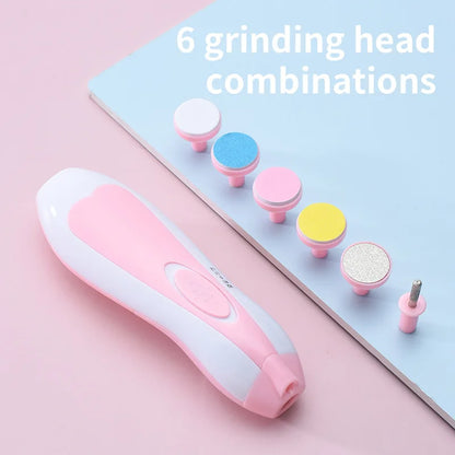 Safe Electric Baby Nail Trimmer with LED & Quiet Motor