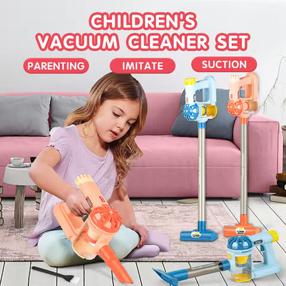 Montessori Kids Cleaning Set with Electric Vacuum Cleaners, Pretend Play Housekeeping Set, Toddler Cleaning Toys