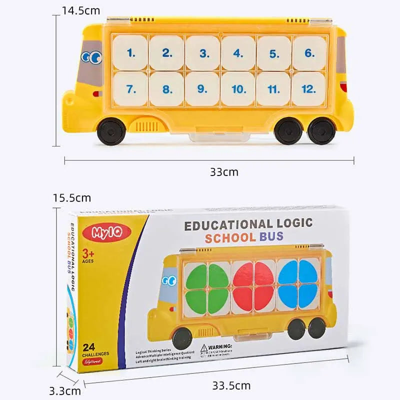Montessori Kids Logic Thinking Game: Number, Shape & Clock Cognition Toy