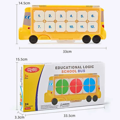 Montessori Kids Logic Thinking Game: Number, Shape & Clock Cognition Toy