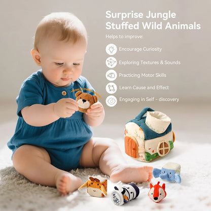 Baby Montessori Farm Animals Music Sensory Box – Finger Precision & Touch Development