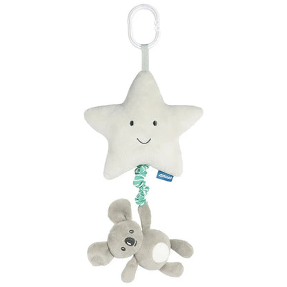 Baby Stretch Activity Spiral Plush Mobile - Sensory Hanging Toy for Car Seat, Crib, Pram, and Stroller
