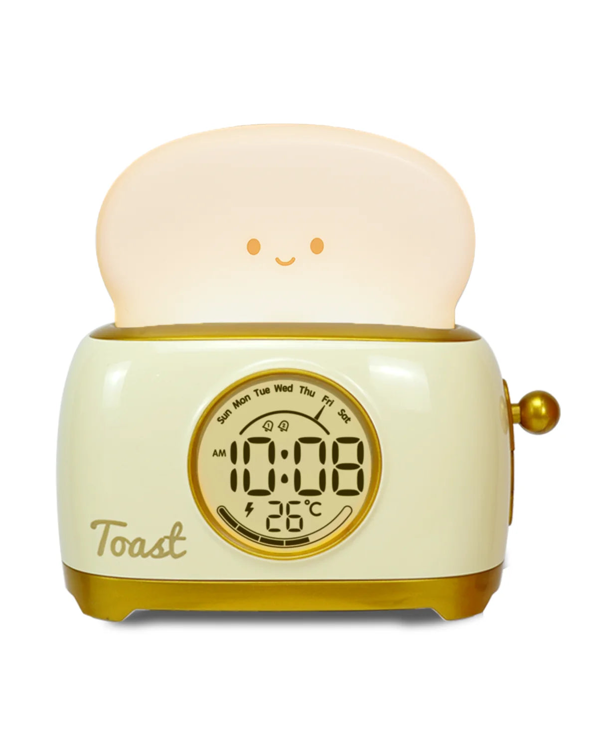Kid Alarm Digital Clock LED Night Light with Temperature Display