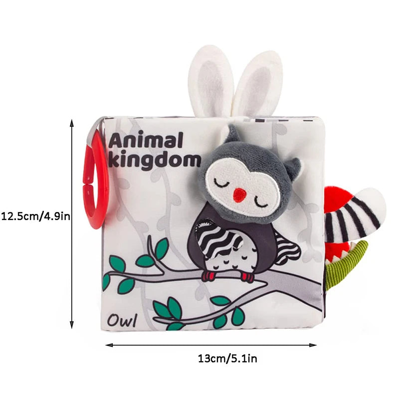 Sensory Soft Baby Books 3D Touch Feel (Quiet Cloth Book, Fabric Books) - LittleOzKid