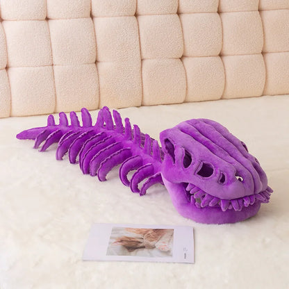 75/115cm Cozy Dinosaur Skeleton Head Costume Plush Toy
