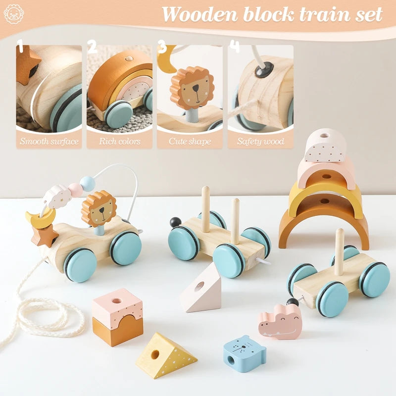 Baby Wooden planet, Activity Space Rocket Interactive Toy for Kids - LittleOzKid