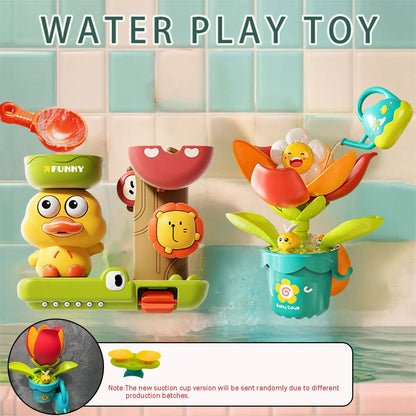 Baby Bath Toy Waterwheel Duck Flower Water Spray Shower Toy for Kids