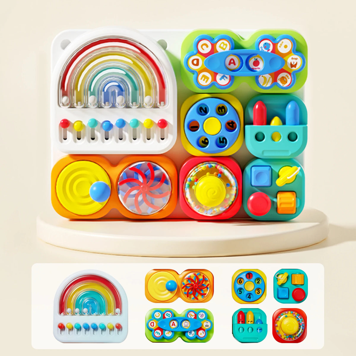 Sensory Baby Activity Board for Fine Motor Skills & Hands-On Play