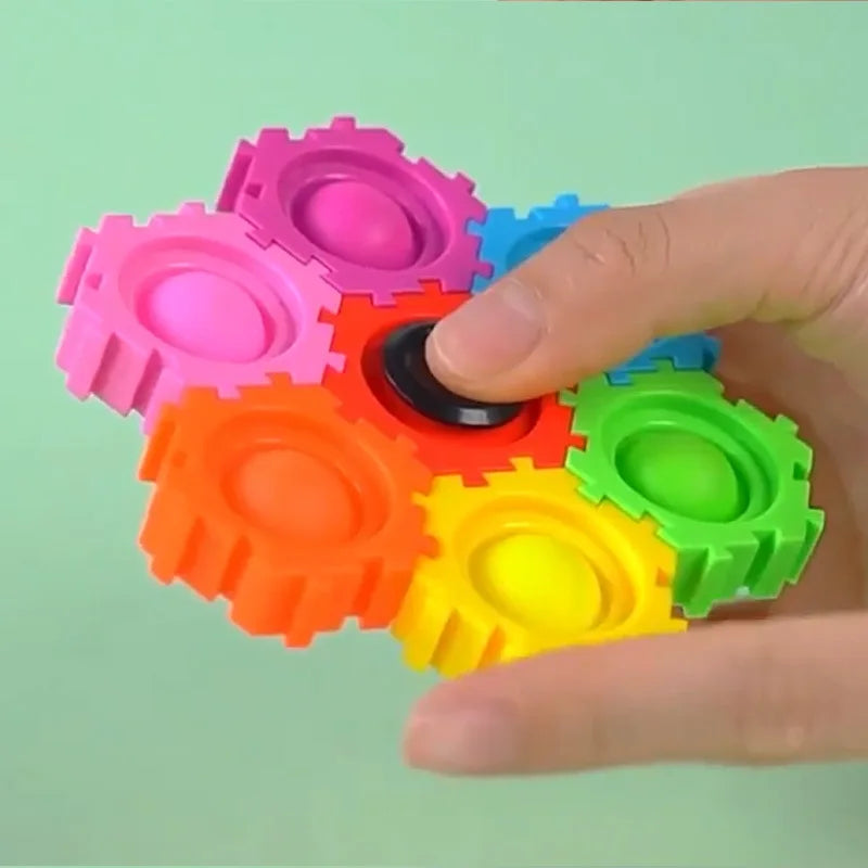 Push and Pop Gear Spinner Sensory Stress Relief  Toy