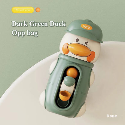 Cute Duck/Elephant Baby Shower Bath Toy, Water Play Spinner with Suction Cup Water wheel Games for Bath time