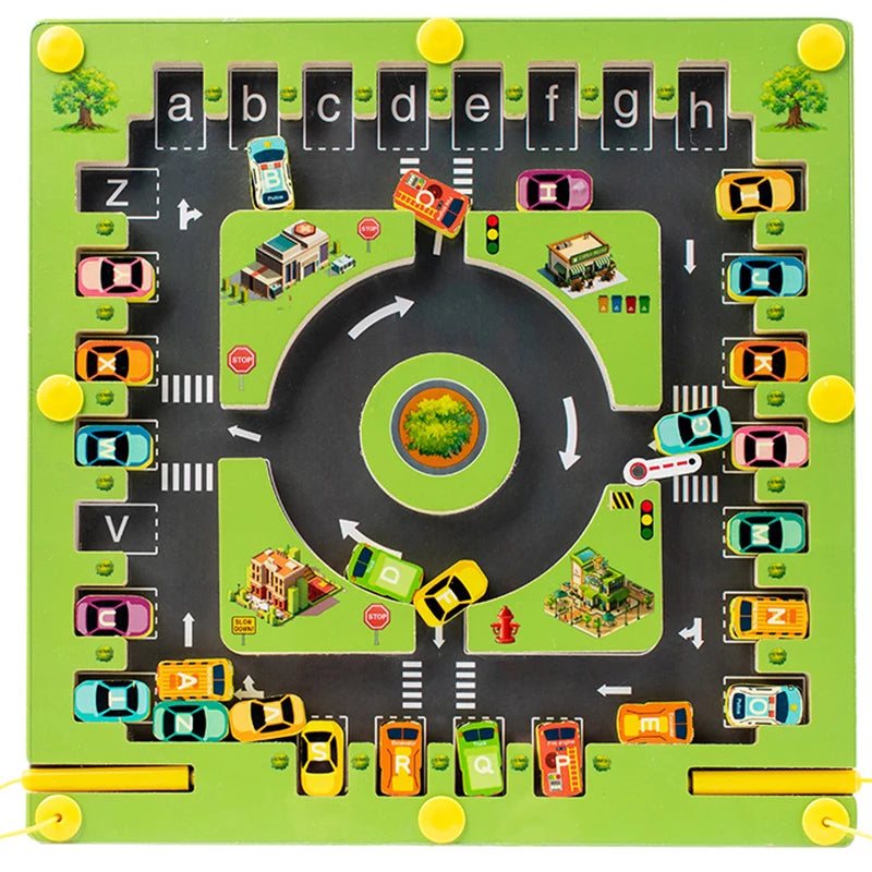 Magnetic Alphabet Maze Board Montessori Fine Motor Skills Educational Toys for Preschool