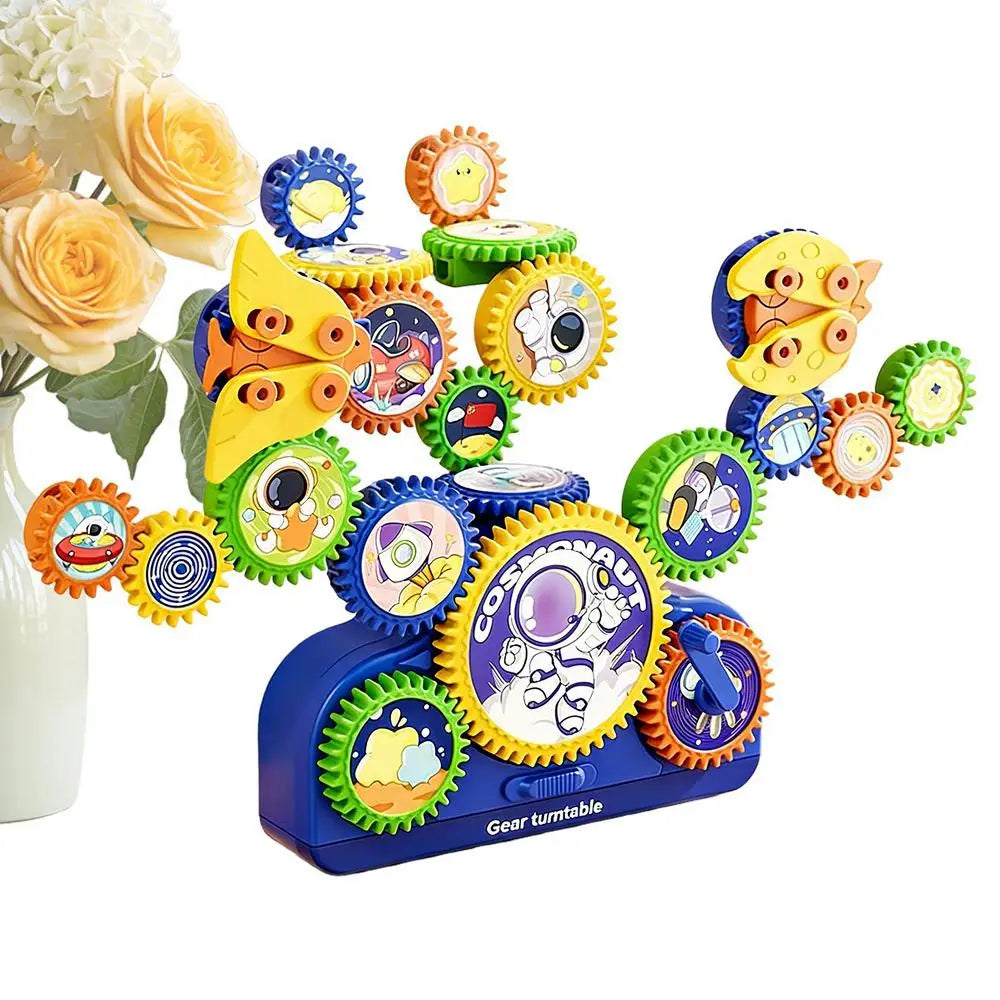 Kids STEM Electric Gears Building Blocks Set Toy – Educational Construction Game