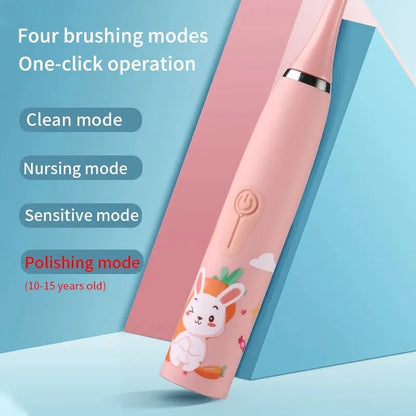 Electric Toothbrush for Children Aged 3 to 15 Professional Tooth Care Waterproof