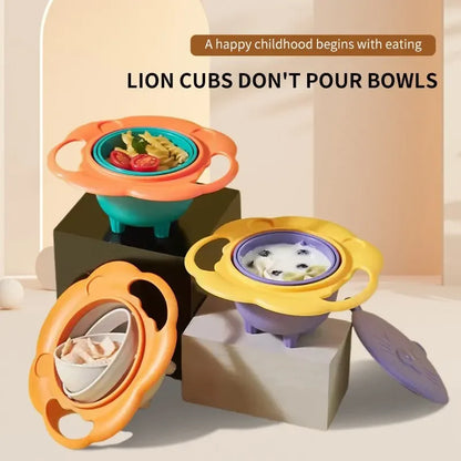 Baby Gyro 360 degree rotatable baby feeding bowl
