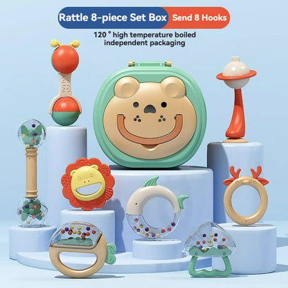 Baby Teether Gum Rattle Educational Baby Toys, Soft Teething Toys - LittleOzKid