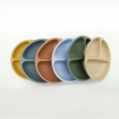 Silicone Suction Divided Plate Baby Children Toddler Feeding(BPA Free) - LittleOzKid