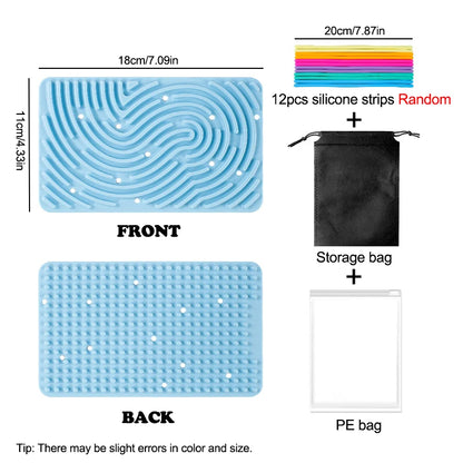 Silicone Sensory Activity Board – Quiet Travel Toy & Fidget for Focus